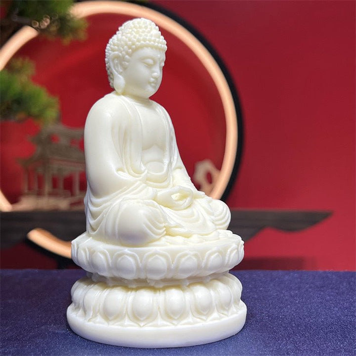 Ivory Nut Vairocana Buddha Statue Meditation Energy - BuddhaEnergyHealing