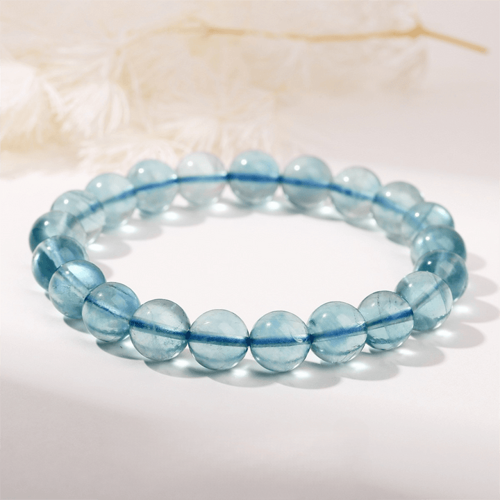 Natural Blue Fluorite Calm Bracelet - BuddhaEnergyHealing