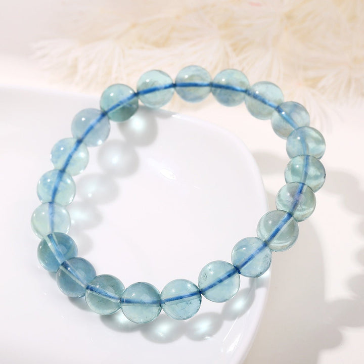Natural Blue Fluorite Calm Bracelet - BuddhaEnergyHealing