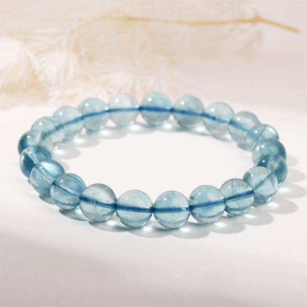 Natural Blue Fluorite Calm Bracelet - BuddhaEnergyHealing