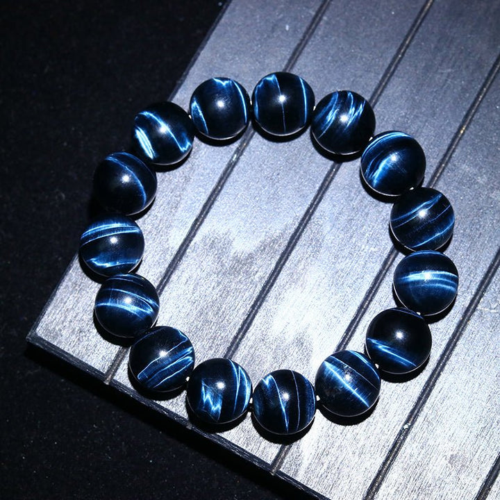 Natural Blue Tigerite Protection Energy Bracelet - BuddhaEnergyHealing