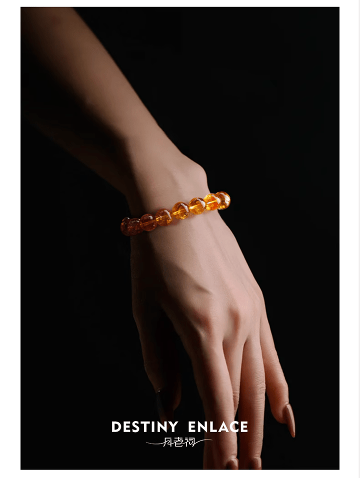 Natural Citrine Money Drawing and Luck Changing Crystal Bracelet - BuddhaEnergyHealing