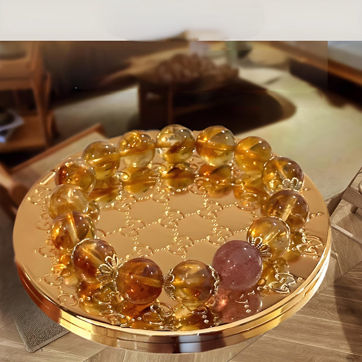 Natural Citrine Money Drawing and Luck Changing Crystal Bracelet - BuddhaEnergyHealing