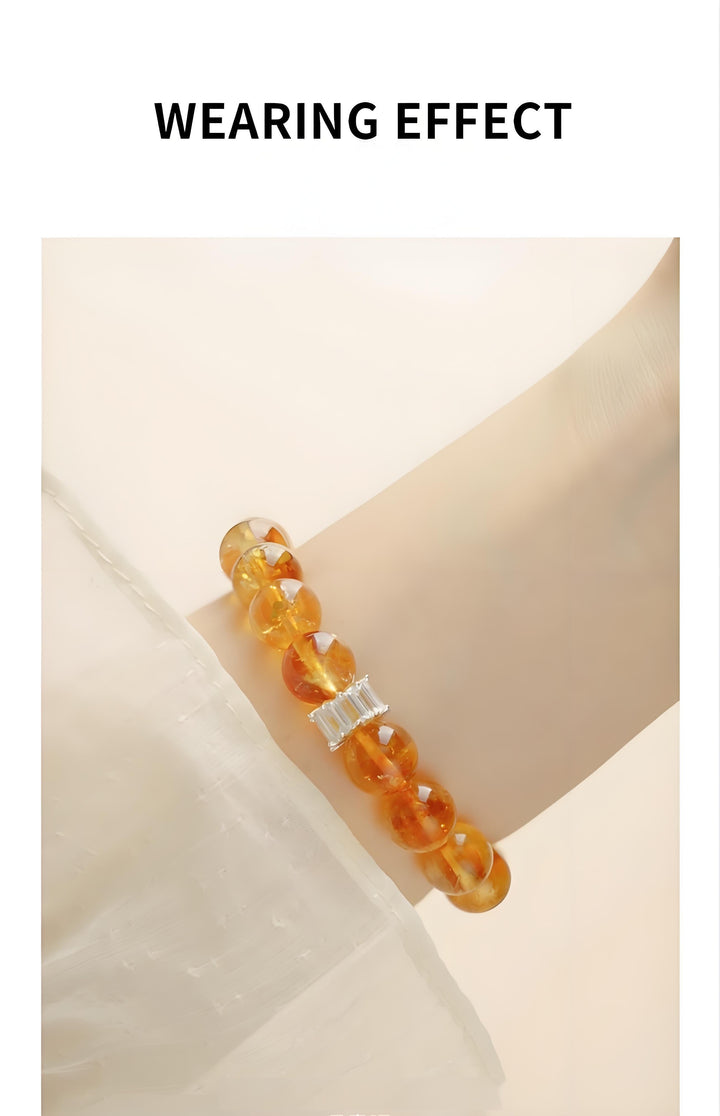 Natural Citrine Money Drawing and Luck Changing Crystal Bracelet - BuddhaEnergyHealing