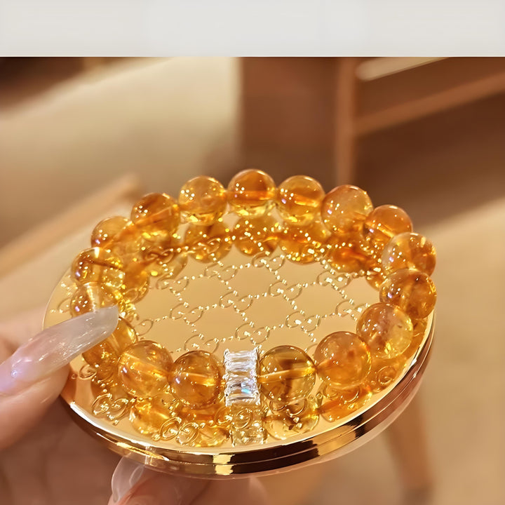Natural Citrine Money Drawing and Luck Changing Crystal Bracelet - BuddhaEnergyHealing