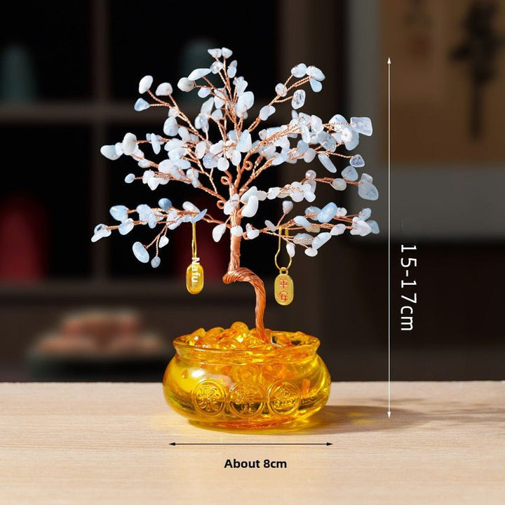 Natural Crystal Rich Tree Wealth Energy Home Decoration - BuddhaEnergyHealing