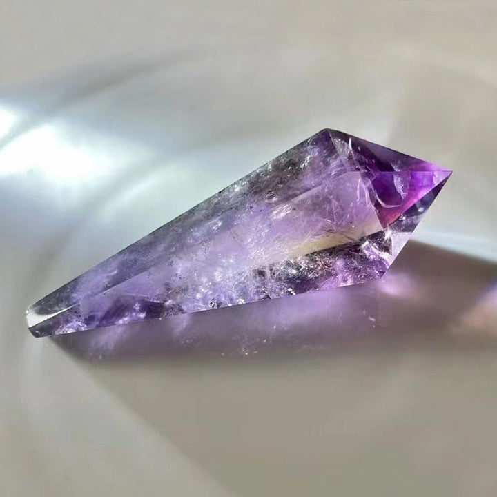 Natural Crystal Stone Amethyst Column Home Decoration - BuddhaEnergyHealing