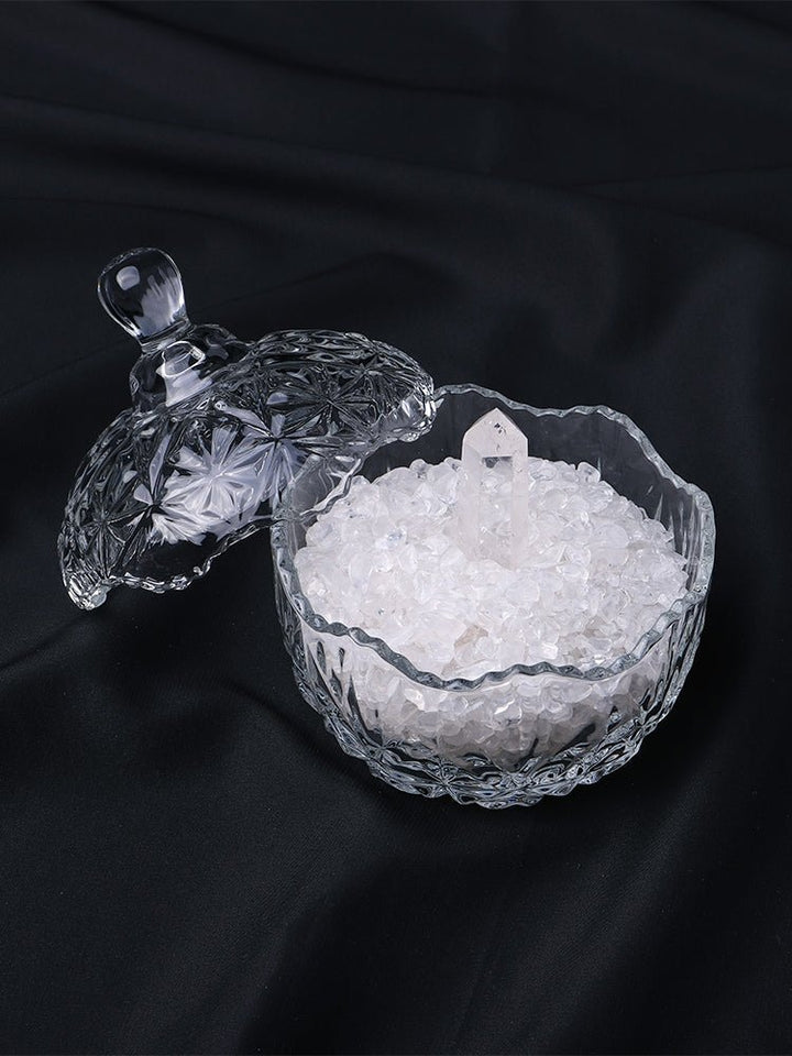 Natural Degaussing Healing Energy White Crystal Purification Crystal Bowl Degaussing Bowl - BuddhaEnergyHealing