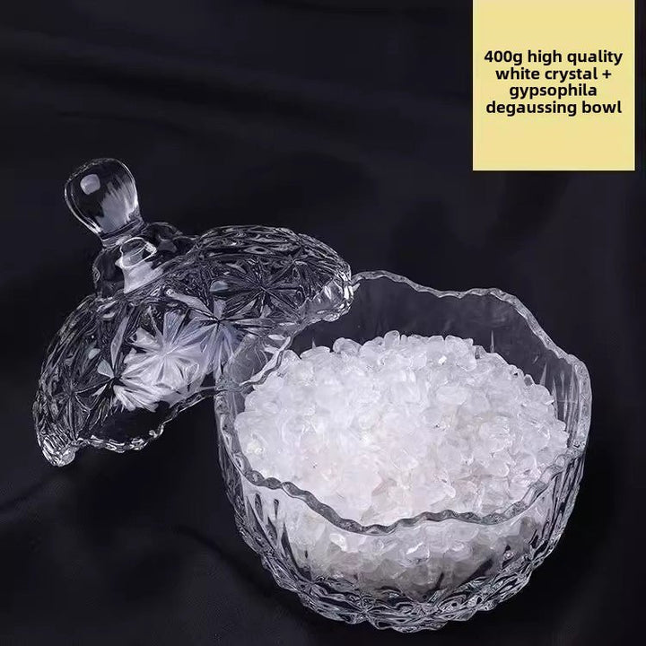 Natural Degaussing Healing Energy White Crystal Purification Crystal Bowl Degaussing Bowl - BuddhaEnergyHealing