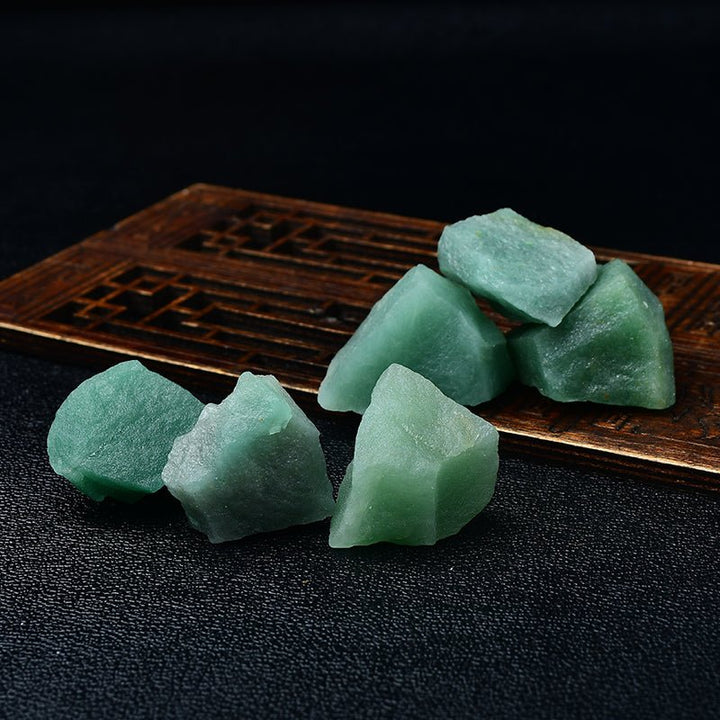 Natural Green Aventurine Rough Lucky Energy Stone Decoration - BuddhaEnergyHealing