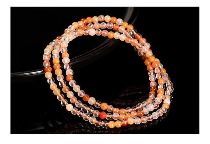 Natural Ice Transparent Color Hair Crystal Multi - loop Wealth Bracelet - BuddhaEnergyHealing