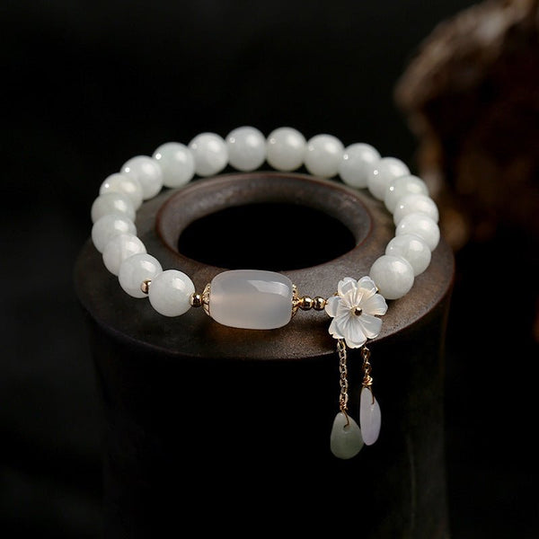 Natural Jade Protection Peace Bracelet - BuddhaEnergyHealing