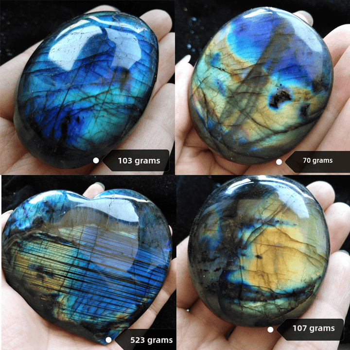 Natural Labradorite Protection Energy Ornament - BuddhaEnergyHealing
