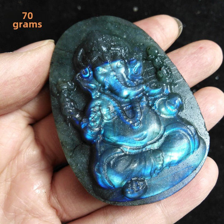Natural Labradorite Protection Energy Ornament - BuddhaEnergyHealing