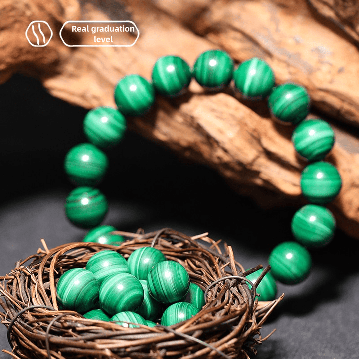 Natural Malachite Layered Green Protection Energy Bracelet - BuddhaEnergyHealing