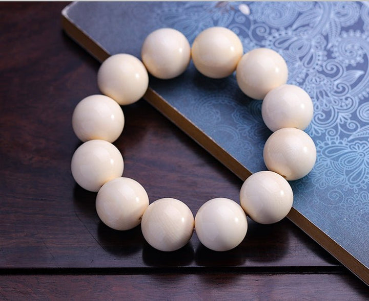Natural Mammoth Ivory Protection Wealth Lucky Calm Bracelet - BuddhaEnergyHealing