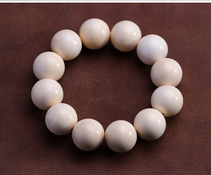 Natural Mammoth Ivory Protection Wealth Lucky Calm Bracelet - BuddhaEnergyHealing