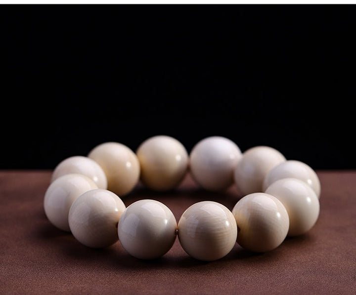 Natural Mammoth Ivory Protection Wealth Lucky Calm Bracelet - BuddhaEnergyHealing
