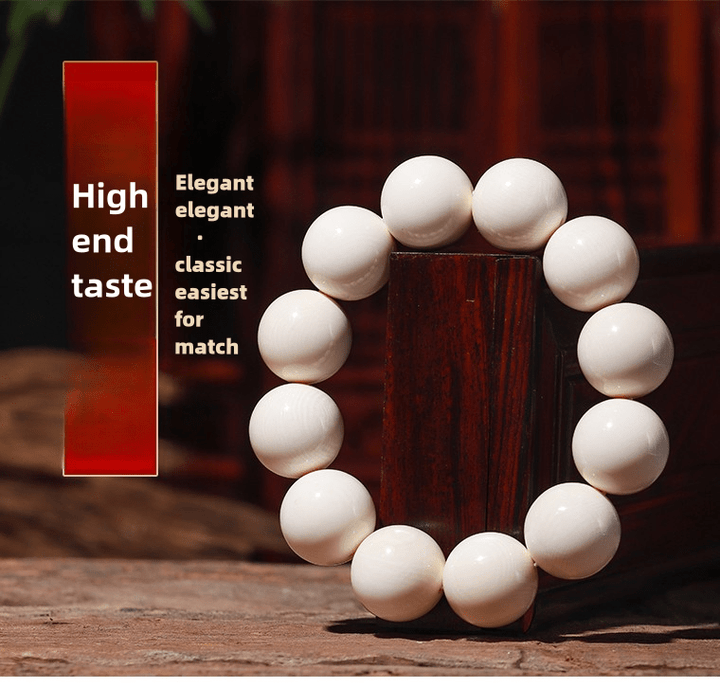 Natural Mammoth Ivory Protection Wealth Lucky Calm Bracelet - BuddhaEnergyHealing