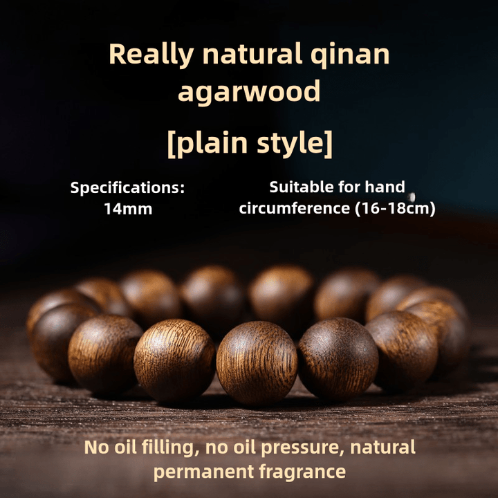 Natural Nha Zhuang Kyara Agarwood Calm Energy Bracelet - BuddhaEnergyHealing