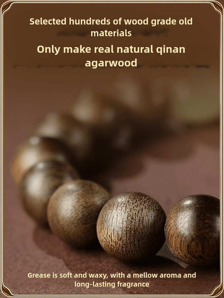 Natural Nha Zhuang Kyara Agarwood Calm Energy Bracelet - BuddhaEnergyHealing