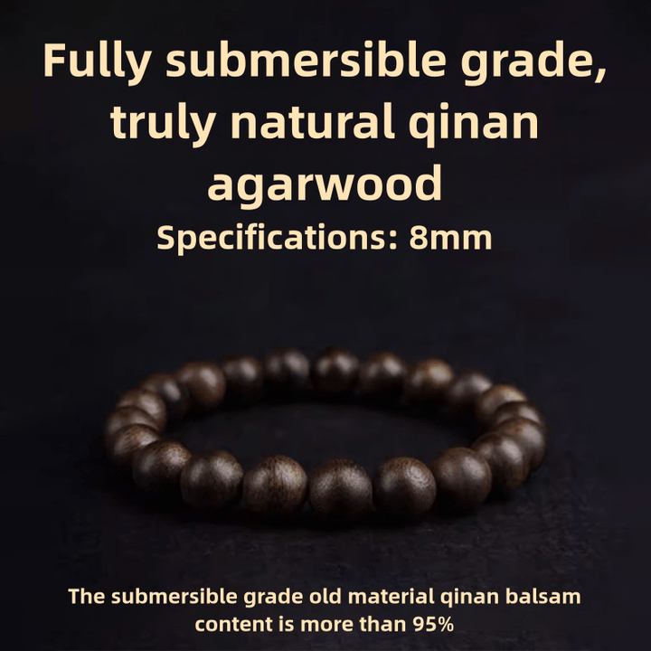 Natural Nha Zhuang Kyara Agarwood Calm Energy Bracelet - BuddhaEnergyHealing