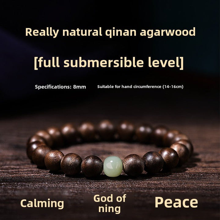 Natural Nha Zhuang Kyara Agarwood Calm Energy Bracelet - BuddhaEnergyHealing