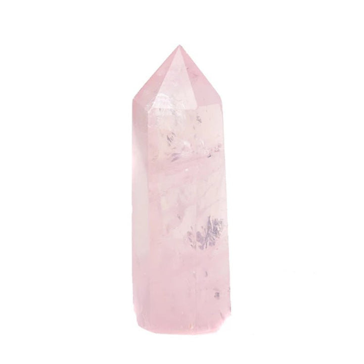 Natural Pink Crystal Column Healing Calm Wellness - BuddhaEnergyHealing