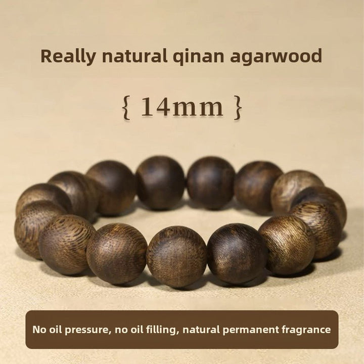 Natural Qinan Agarwood Meditation Energy Bracelet - BuddhaEnergyHealing