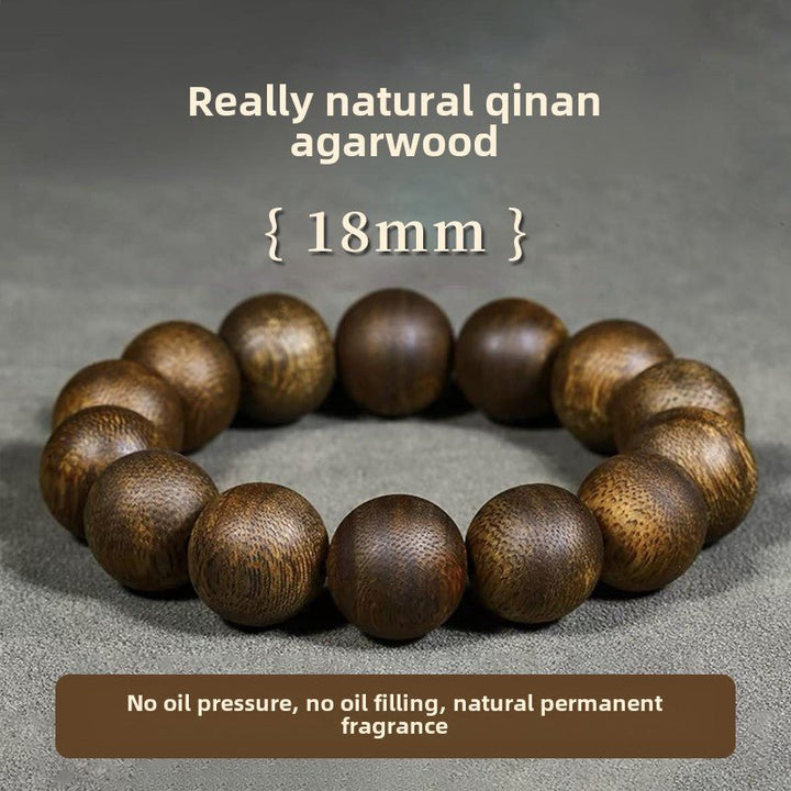 Natural Qinan Agarwood Meditation Energy Bracelet - BuddhaEnergyHealing