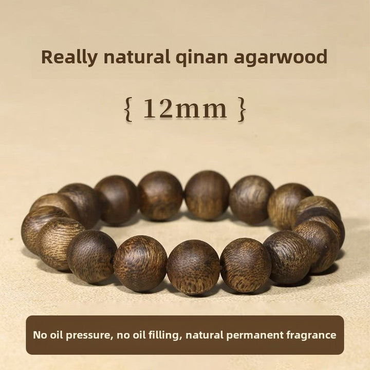 Natural Qinan Agarwood Meditation Energy Bracelet - BuddhaEnergyHealing