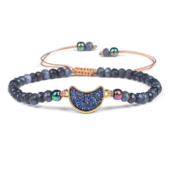 Natural Stone Wheel Bead Healing Meditation Bracelet - BuddhaEnergyHealing