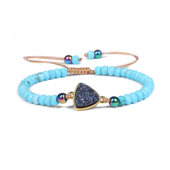 Natural Stone Wheel Bead Healing Meditation Bracelet - BuddhaEnergyHealing