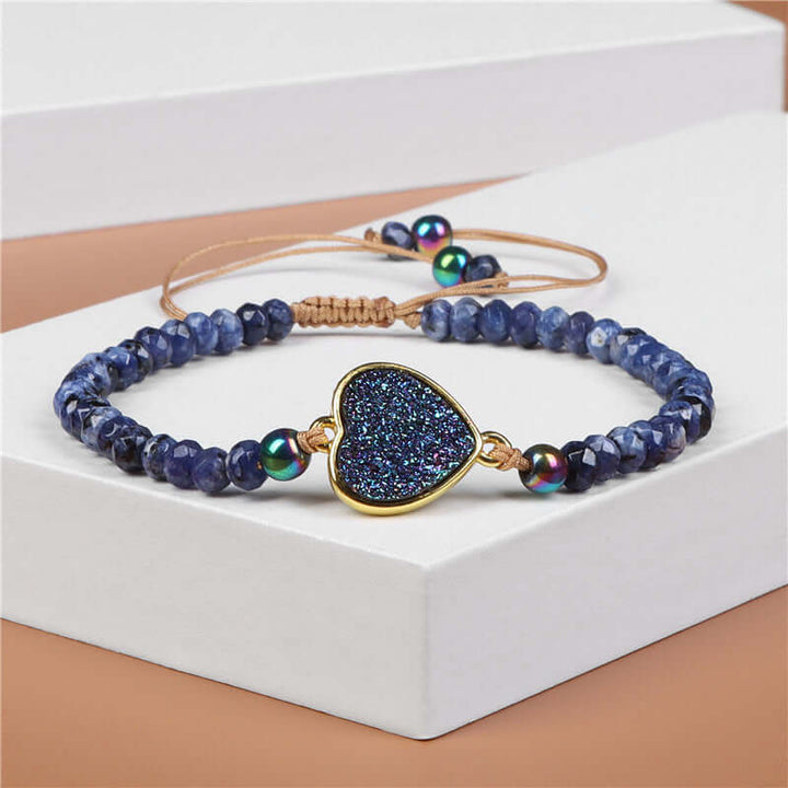 Natural Stone Wheel Bead Healing Meditation Bracelet - BuddhaEnergyHealing