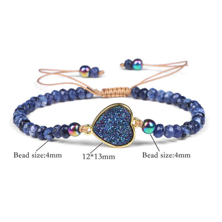 Natural Stone Wheel Bead Healing Meditation Bracelet - BuddhaEnergyHealing