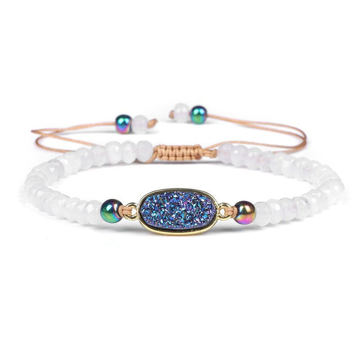 Natural Stone Wheel Bead Healing Meditation Bracelet - BuddhaEnergyHealing
