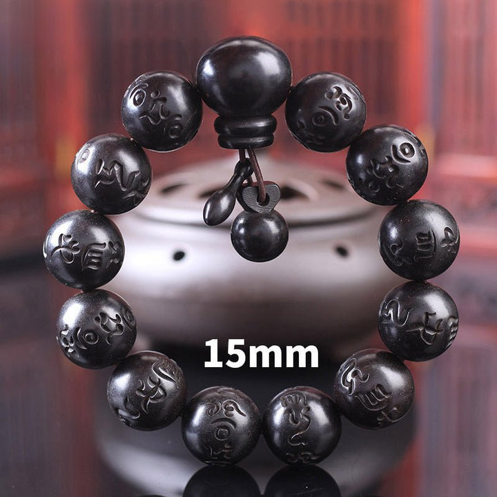 Natural Thunder Wood Protection Calm Healing Bracelet - BuddhaEnergyHealing
