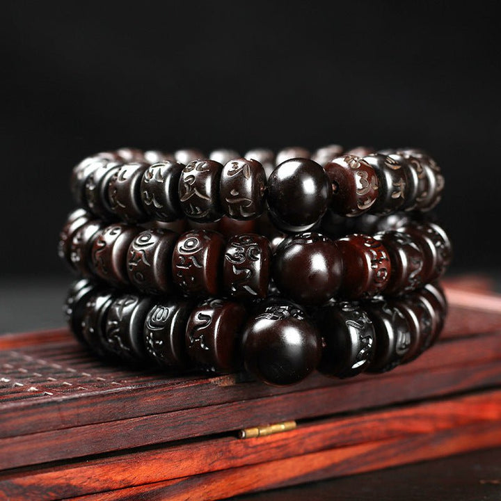 Natural Thunder Wood Protection Calm Healing Bracelet - BuddhaEnergyHealing