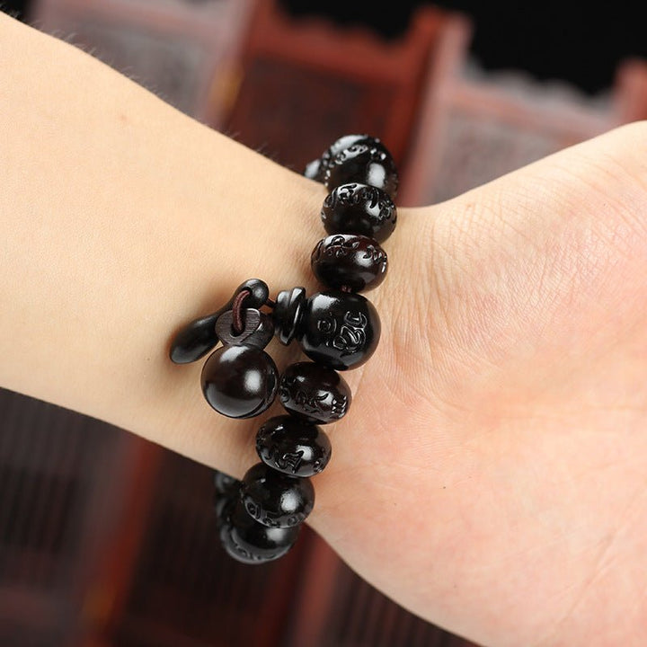 Natural Thunder Wood Protection Calm Healing Bracelet - BuddhaEnergyHealing