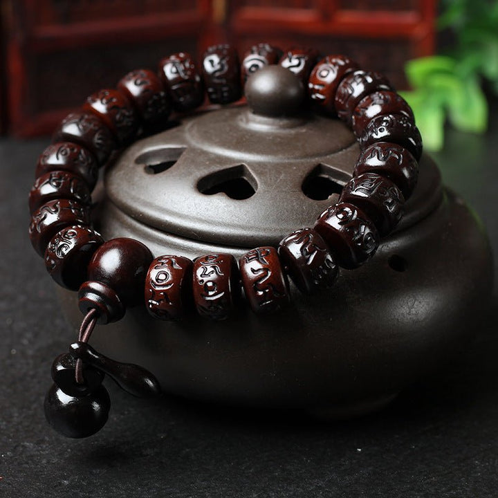 Natural Thunder Wood Protection Calm Healing Bracelet - BuddhaEnergyHealing
