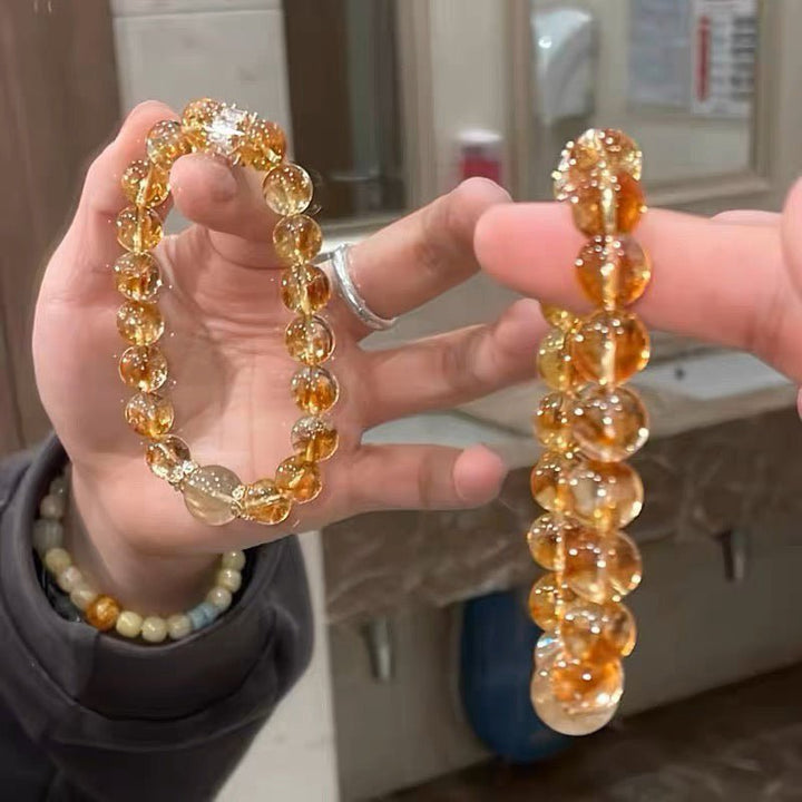 Natural Yellow Citrine Bracelet for Wealth and Prosperity - BuddhaEnergyHealing