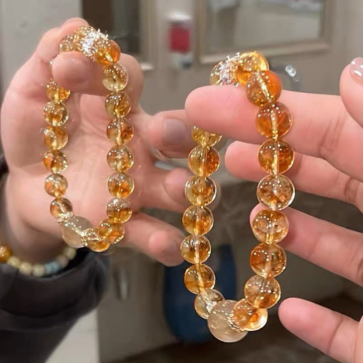 Natural Yellow Citrine Bracelet for Wealth and Prosperity - BuddhaEnergyHealing