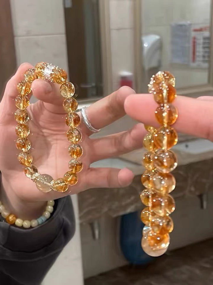 Natural Yellow Citrine Bracelet for Wealth and Prosperity - BuddhaEnergyHealing