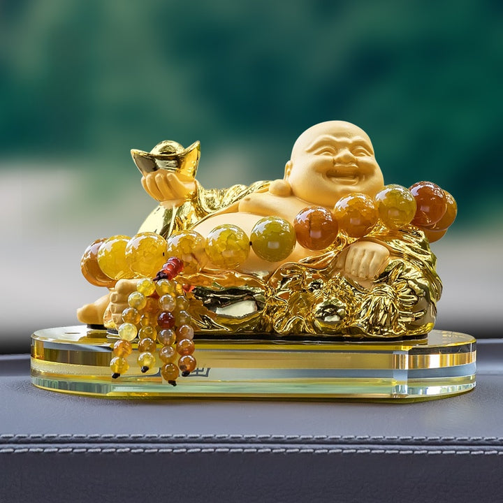 2025 New Maitreya Buddha Statue Car Ornaments Ensure Safety - BuddhaEnergyHealing