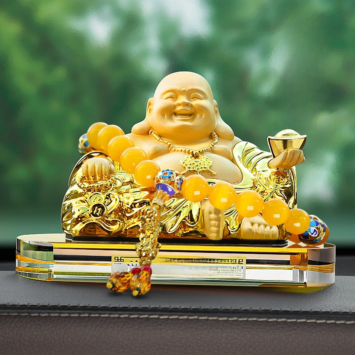 2025 New Maitreya Buddha Statue Car Ornaments Ensure Safety - BuddhaEnergyHealing