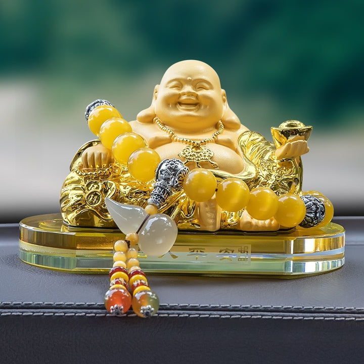 2025 New Maitreya Buddha Statue Car Ornaments Ensure Safety - BuddhaEnergyHealing