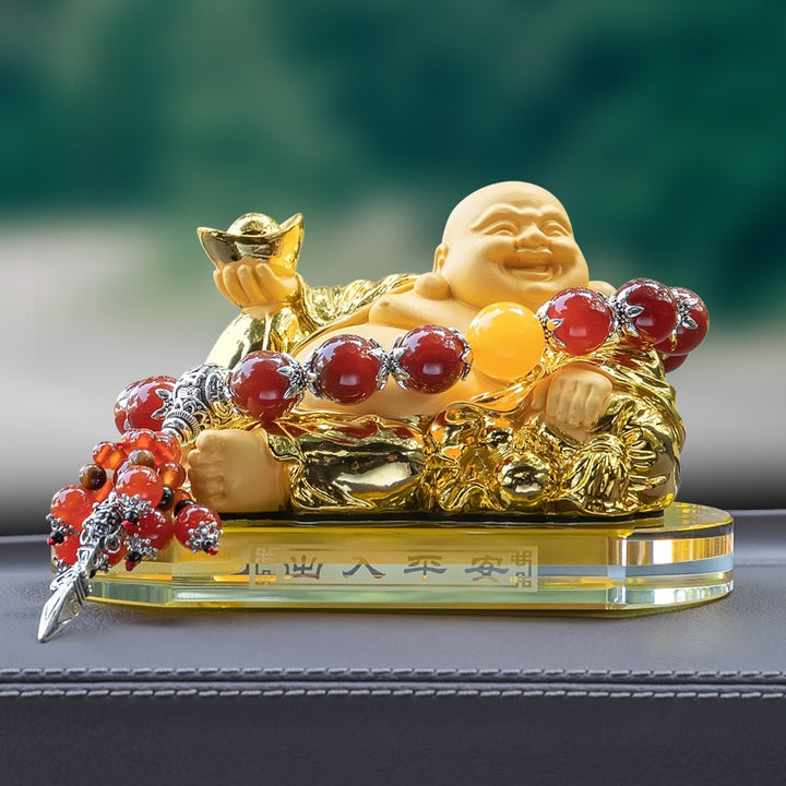 2025 New Maitreya Buddha Statue Car Ornaments Ensure Safety - BuddhaEnergyHealing