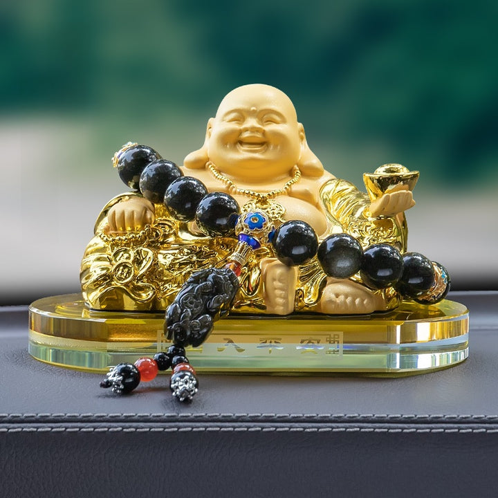 2025 New Maitreya Buddha Statue Car Ornaments Ensure Safety - BuddhaEnergyHealing