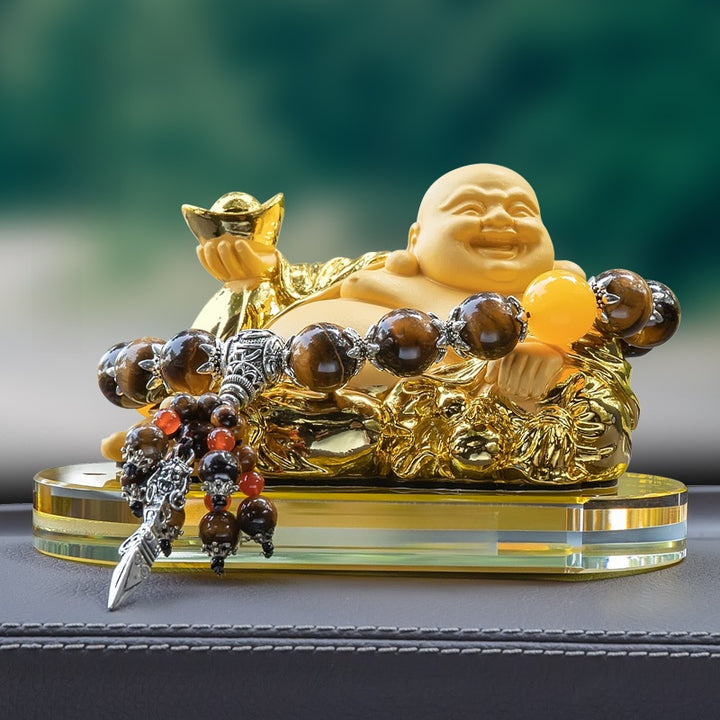 2025 New Maitreya Buddha Statue Car Ornaments Ensure Safety - BuddhaEnergyHealing