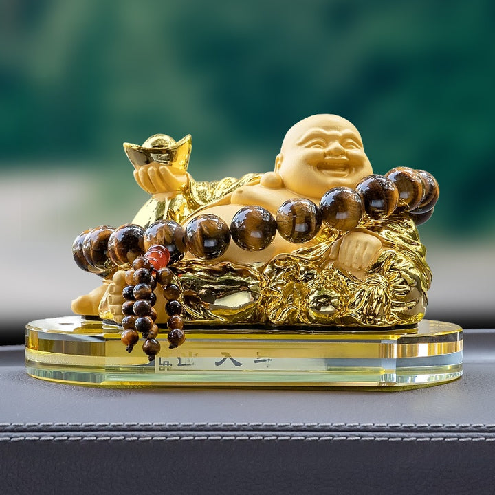 2025 New Maitreya Buddha Statue Car Ornaments Ensure Safety - BuddhaEnergyHealing